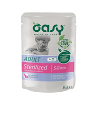 Oasy Wet Cat Bocconcini Adult - Sterilized Salmone - 85g