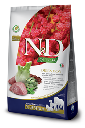 N&D QUINOA Dog Adult Digestion - Medium Maxi Agnello, Finocchio, Menta e Carciofo - 2.5kg