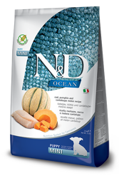 N&D OCEAN Dog Puppy Merluzzo, Zucca e Cantalupo - Mini - 7kg