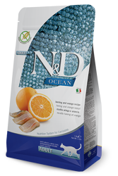 N&D OCEAN Cat Adult Aringa e Arancia - 300g