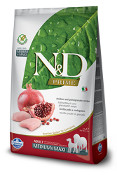 N&D PRIME Dog Adult Pollo e Melograno - Medium Maxi - 2.5kg