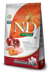 N&D PUMPKIN Dog Adult Pollo e Melograno - Medium Maxi - 12kg
