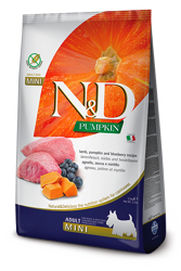 N&D PUMPKIN Dog Adult Agnello e Mirtillo - Mini - 800g