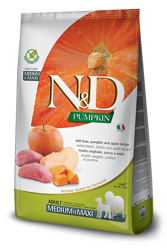 N&D PUMPKIN Dog Adult Cinghiale e Mela - Medium Maxi - 2.5kg