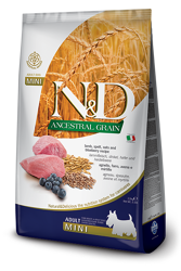 N&D ANCESTRAL Dog Adult Agnello e Mirtillo - Mini - 800g