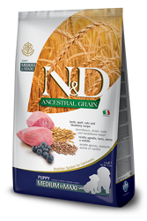 N&D ANCESTRAL Dog Puppy Agnello e Mirtillo - Medium Maxi - 2.5kg 