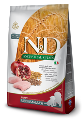 N&D ANCESTRAL Dog Puppy Pollo e Melograno - Medium Maxi - 2.5kg