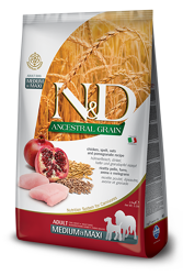 N&D ANCESTRAL Dog Adult Pollo e Melograno - Medium Maxi - 2.5kg