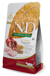 N&D ANCESTRAL Cat Adult Neutered Pollo e Melograno - 1.5kg