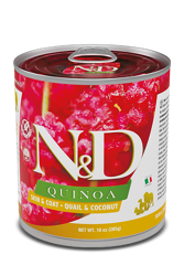 N&D DOG QUINOA - Skin&Coat Quaglia e Cocco - 285g