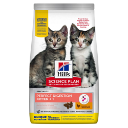 Hill's Science Plan Perfection Digestion Kitten - Pollo e Riso Intregrale - 1.5kg