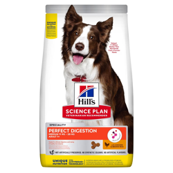 Hill's Science Plan Perfect Digestion Adult Pollo e Riso Integrale - Medium - 2.5kg