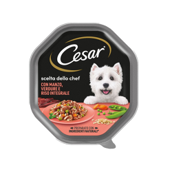 Cesar Dog Scelta dello Chef-Manzo Riso e Verdure-150g