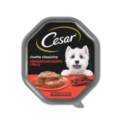 Cesar Dog Ricette Classiche -Manzo e Pollo-150g