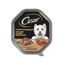 Cesar Dog Ricette di Campagna -Manzo e Tacchino-150g