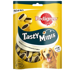 Pedigree Tasty -Minis -Formaggio&Bacon-140g