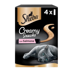Sheba Creamy Snacks -Salmone-4 Pz