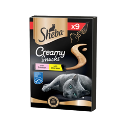 Sheba Creamy Snack -Pollo e Salmone -9 Pz
