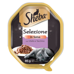 Sheba Selezioni in Salsa -Vitello e Tacchino-85g