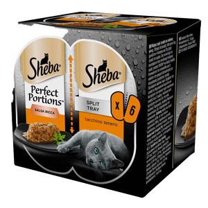Sheba Adult Perfect Portions, Tacchino, 6X37,5g