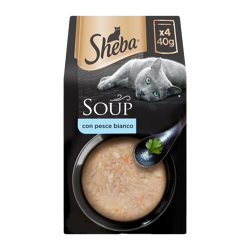 Sheba Soup Busta Multipack-Pesce Bianco-4x40g