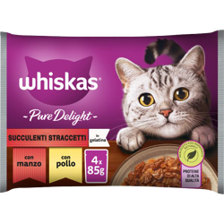 Whiskas Pure Deliht Succulenti Straccetti - 4x85g