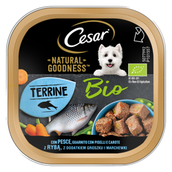 Cesar Natural Goodness Bio -Pesce con Piselli e Carote-100g
