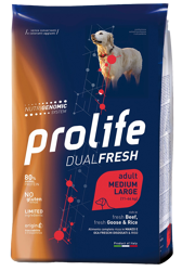 Prolife Dualfresh Adult Manzo,Oca E Riso-Medium/Large-2.5kg