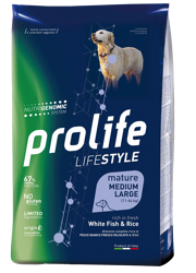 Prolife Lifestyle Mature Pesce Bianco E Patate-Medium/Large-2.5kg