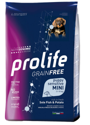 Prolife Grainfree Sensitive Puppy Sogliola e Patate-Mini-600g