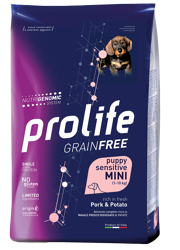Prolife Grainfree Sensitive Puppy Maiale e Patate-Mini-600g