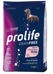 Prolife Grainfree Sensitive Adult Maiale E Patate-Mini-600g