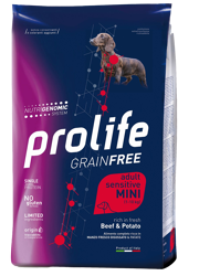 Prolife Grainfree Sensitive Adult Manzo E Patate-Mini-600g