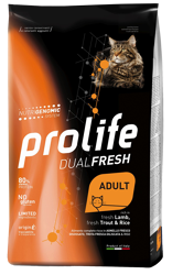 Prolife Dualfresh Adulto -Agnello,Trota E Riso-1.5kg