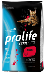 Prolife Sterilised Adult -Manzo E Riso-1.5kg
