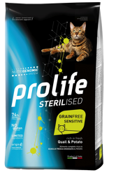 Prolife Sterlised Grainfree Sensitive Adult -Quaglia E Patate-1.5kg