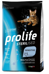 Prolife Sterilised Sensitive Adult -Pesce Bianco e Patate-400g