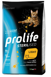 Prolife Sterilised Light -Manzo,Oca e Riso-400g