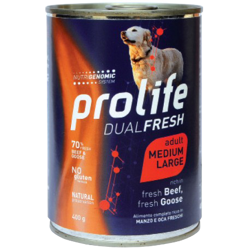 Prolife Dualfresh Adult Medium/Large-Manzo E Oca-400g