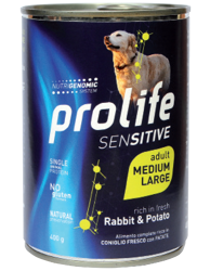 Prolife Sensitive Adult Medium/Large-Coniglio e Patate-800g