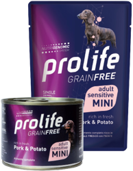 Prolife Grainfree Sensitive Adult Mini-Maiale E Patate-100g