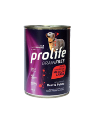Prolife Grainfree Sensitive Adult Medium/Large-Manzo E Patate-400g