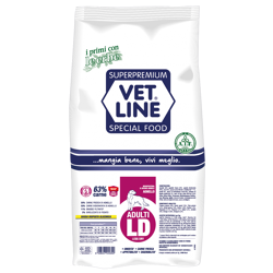 VET LINE Adulti Less Dry Multipack - Agnello - 4 pz x 3kg