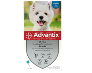 Advantix da 4kg a 10kg - 4 Pipette