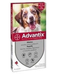Advantix Da 10kg a 25Kg - 4 Pipette