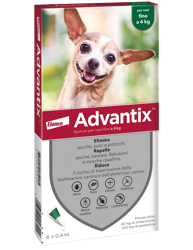 Advantix Fino a 4kg - 6 Pipette