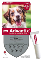 Advantix Da 10kg a 25kg - 6 Pipette