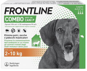 Frontline Combo Cani 3 Pipette - Da 2kg a 10kg