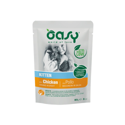 Oasy Wet Cat Bocconcini Kitten - Pollo - 85g