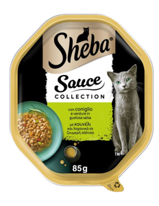 Sheba Collection in salsa, Coniglio e Verdure, 85g